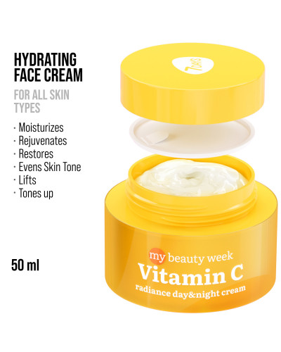 Crème Visage Hydratante et Eclatante, VITAMINE C 7 Days 50ml