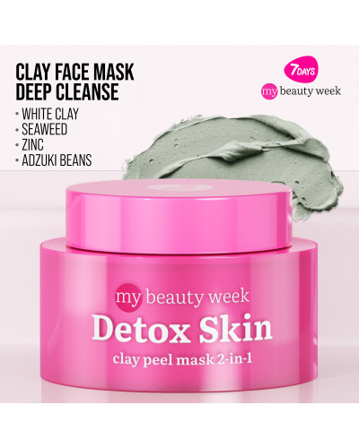 Masque Gommage à l'Argile, Nettoyant et Matifiant, PEAU DÉTOX 7 Days 50ml