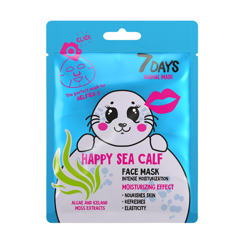 Masque en Tissu Animal HAPPY SEA CALF 7 Days 28g