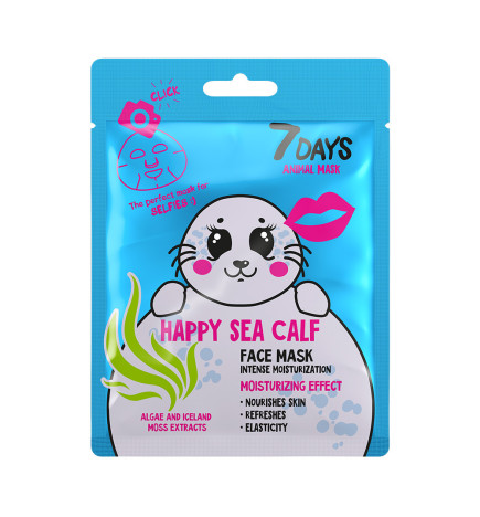 Masque en Tissu Animal HAPPY SEA CALF 7 Days 28g