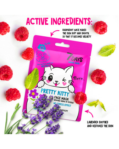 Masque en Tissu Animal PRETTY KITTY 7 Days 28g