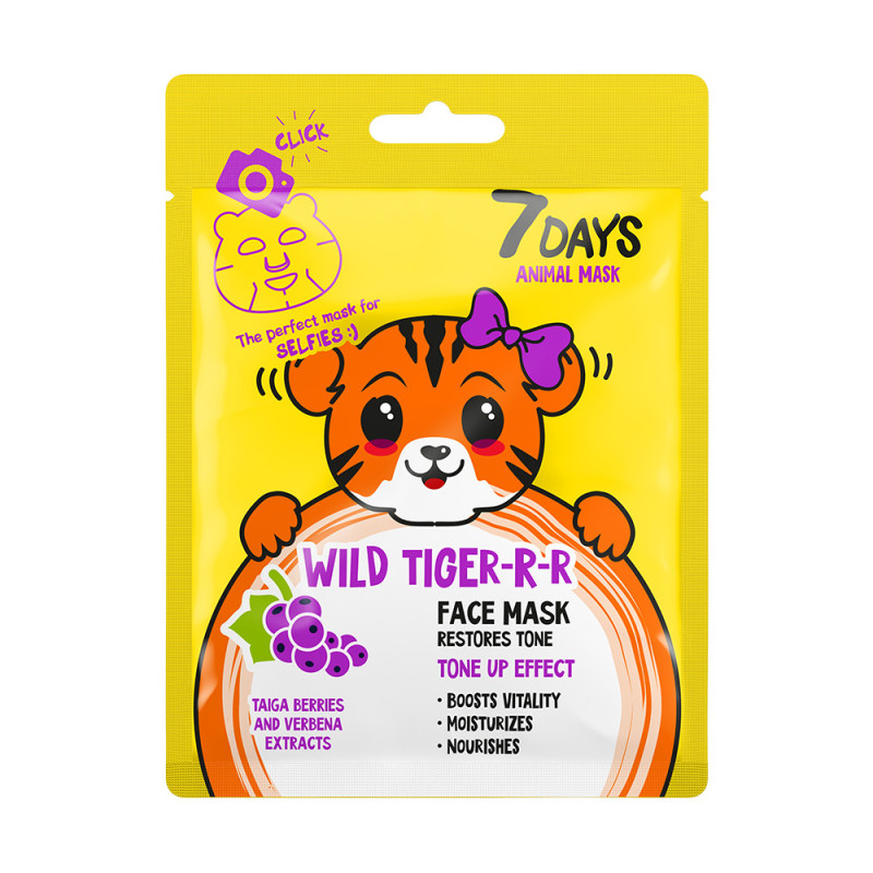 Masque en Tissu Animal WILD TIGER 7 Days 28g