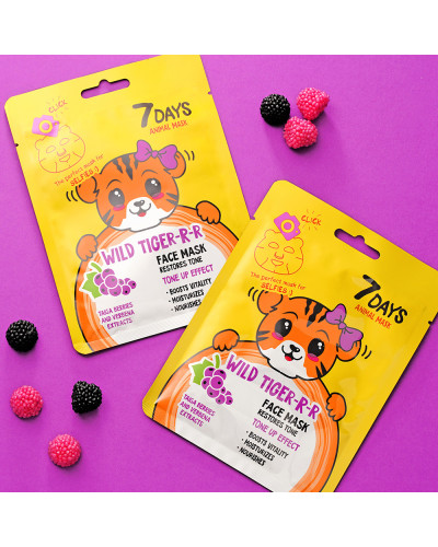 Masque en Tissu Animal WILD TIGER 7 Days 28g