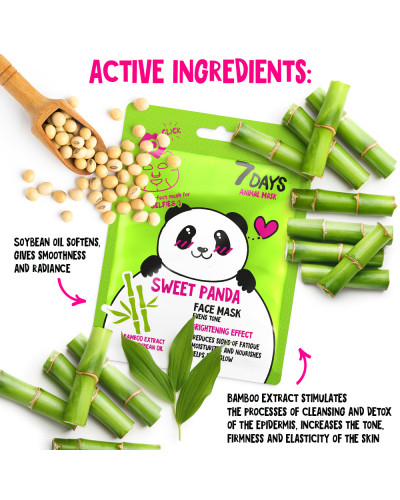 Masque en Tissu Animal SWEET PANDA 7 Days 28g
