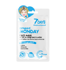 Masque Visage en Tissu Lundi Dynamique 7 Days 28g