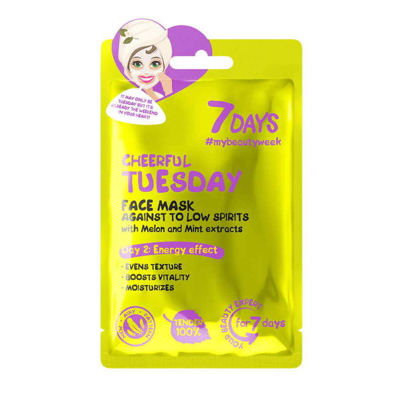 Masque Visage en Tissu Mardi Joyeux 7 Days 28g