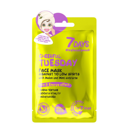 Masque Visage en Tissu Mardi Joyeux 7 Days 28g