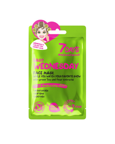 Masque Visage en Tissu Mercredi Facile 7 Days 28g