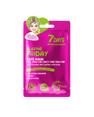 Masque Visage en Tissu  Vendredi  Torride 7 Days 28g