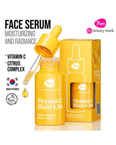 Sérum Visage Eclat + Tonique Élixir de Vitamine C 7 Days 20ml