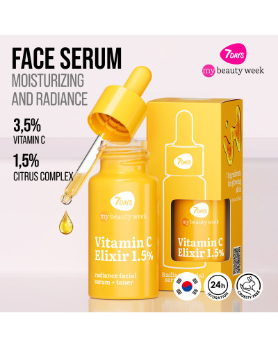 Sérum Visage Eclat + Tonique Élixir de Vitamine C 7 Days 20ml