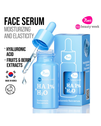 Sérum Visage à l'Acide Hyaluronique HA+H2O 7 Days 20ml