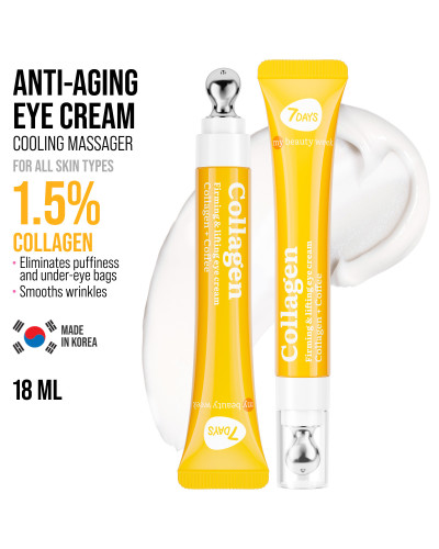 Crème Contour Des Yeux Cryo-Massante Collagène 7 Days 18ml