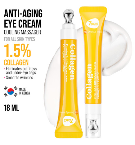 Crème Contour Des Yeux Cryo-Massante Collagène 7 Days 18ml