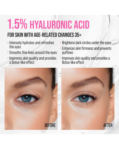 Crème Contour des Yeux Cryo-Massante, Anti-rides Hyaluronic 7 Days 18ml