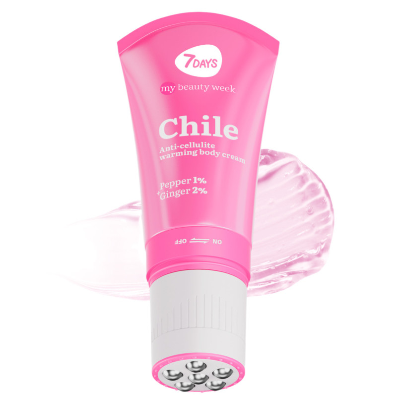 Crème Corporelle Chauffante Anti-Cellulite CHILE 130ml 7 Days