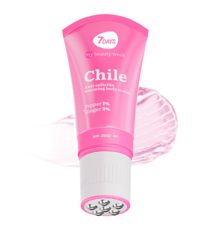 Crème Corporelle Chauffante Anti-Cellulite CHILE 130ml 7 Days