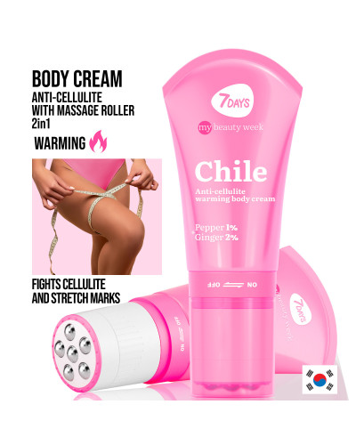Crème Corporelle Chauffante Anti-Cellulite CHILE 130ml 7 Days