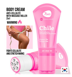 Crème Corporelle Chauffante Anti-Cellulite CHILE 130ml 7 Days