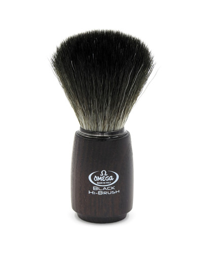 Blaireau De Rasage En Fibres Omega Black Hi-Brush