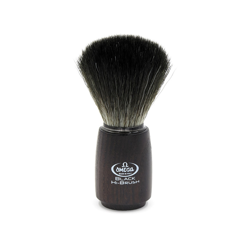 Blaireau De Rasage En Fibres Omega Black Hi-Brush