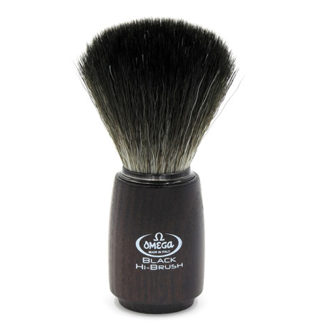 Blaireau De Rasage En Fibres Omega Black Hi-Brush