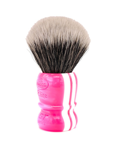Blaireau De Rasage En Fibres Omega Elite Série GT Rose