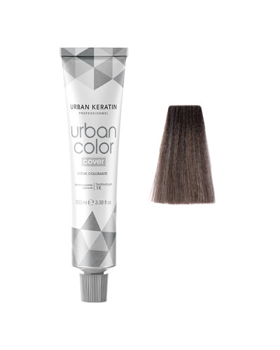 Urban Color Cover  N°5.1 1  Châtain Clair Cendré Intense Urban Keratin Professionnel 100ml