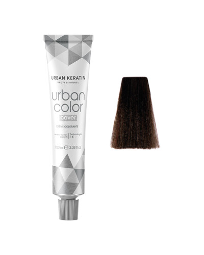 Urban Color Cover  N°5.1 8 Châtain Clair Cendré Moka Urban Keratin Professionnel 100ml