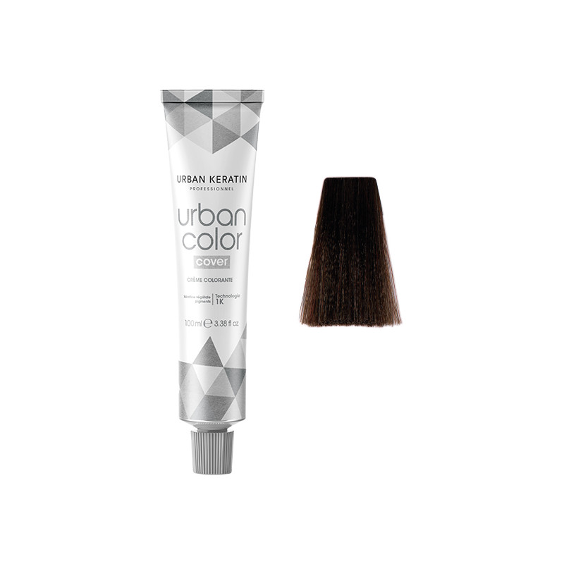 Urban Color Cover  N°5.1 8 Châtain Clair Cendré Moka Urban Keratin Professionnel 100ml