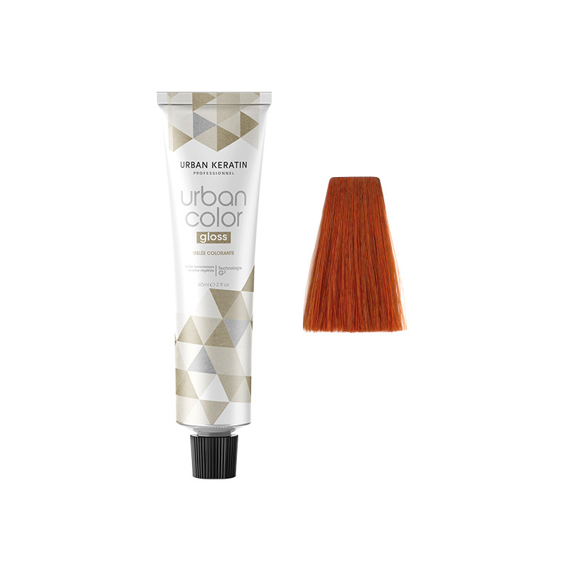 Urban Color Gloss N°7.44 Blond Cuivré Profond Urban Keratin Professionnel 60ml