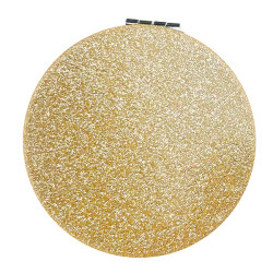 Miroir de Poche Double Finition Dorée LCDT