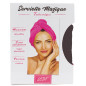 Serviette Magique en Microfibre Rose, Noire ou Blanche LCDT