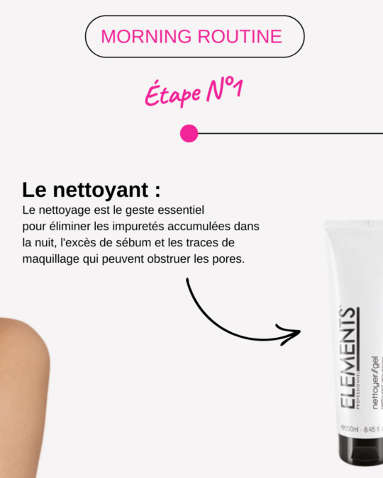 morning routine skincare nettoyage de la peau