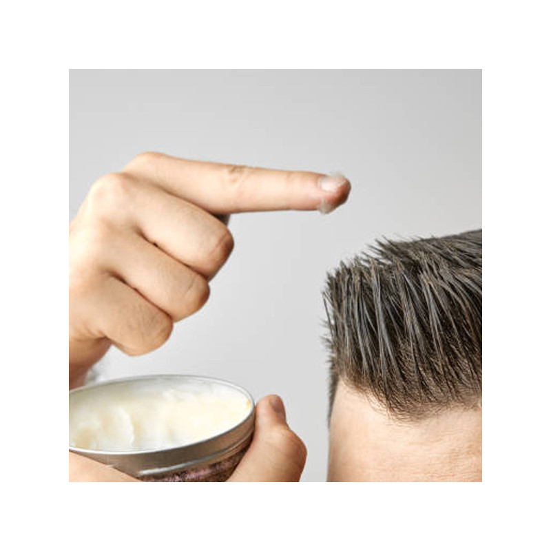 Pâte, crème et poudre de coiffage